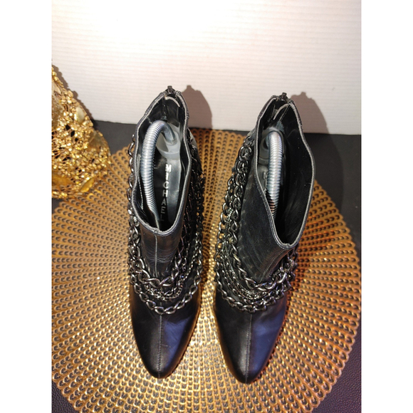Michael Shannon Sienna Leather Booties Size 10M - Picture 4 of 6